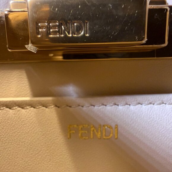 Fendi Peekaboo IseeU Medium Floral Embroidery Top Handle Bag - Picture 9 of 12